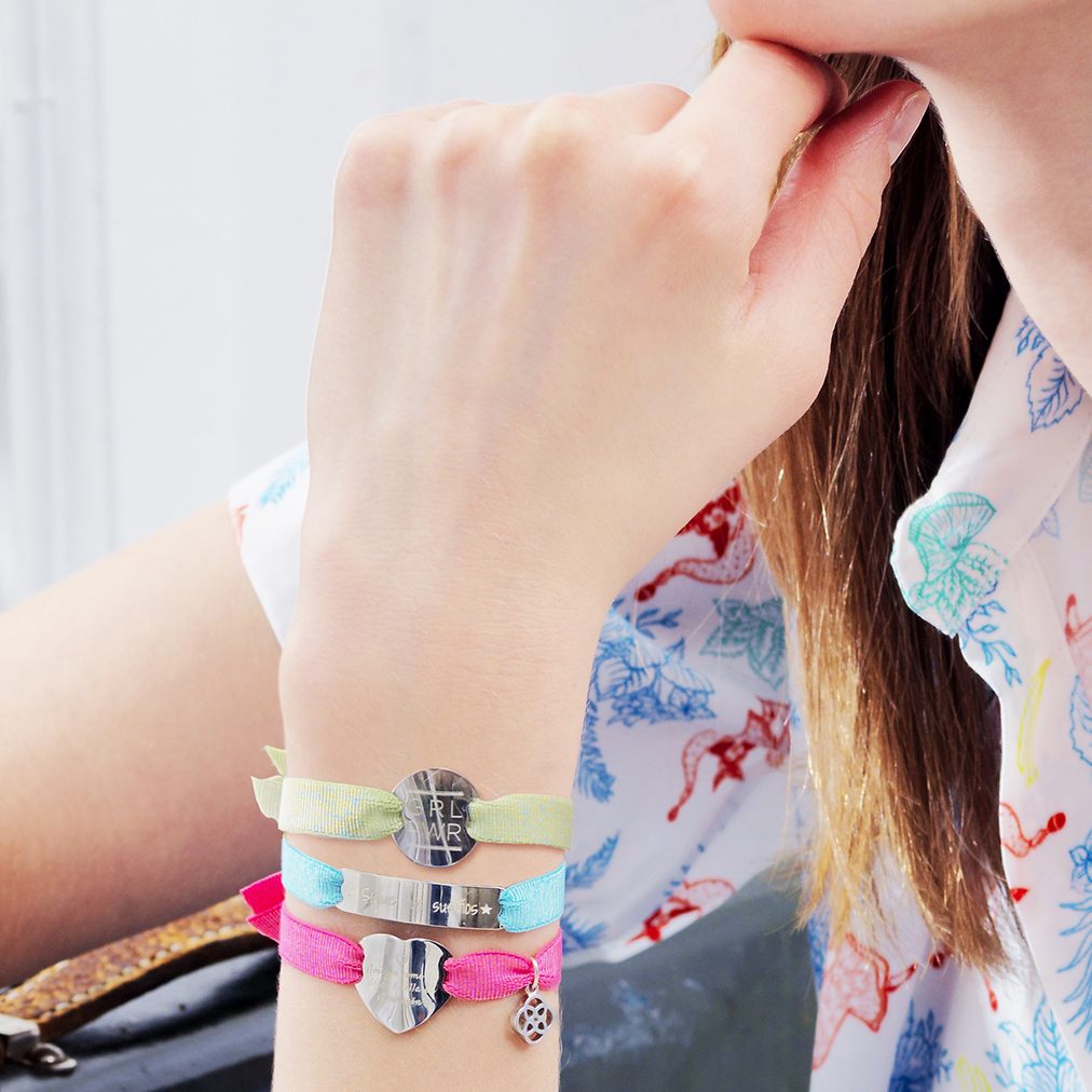 Pulsera Stretch Over de Plata