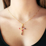 Collar Alma Cross Doré