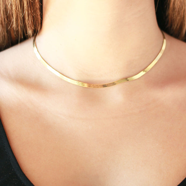 Collar Personalizable Chocker Mirror Plata