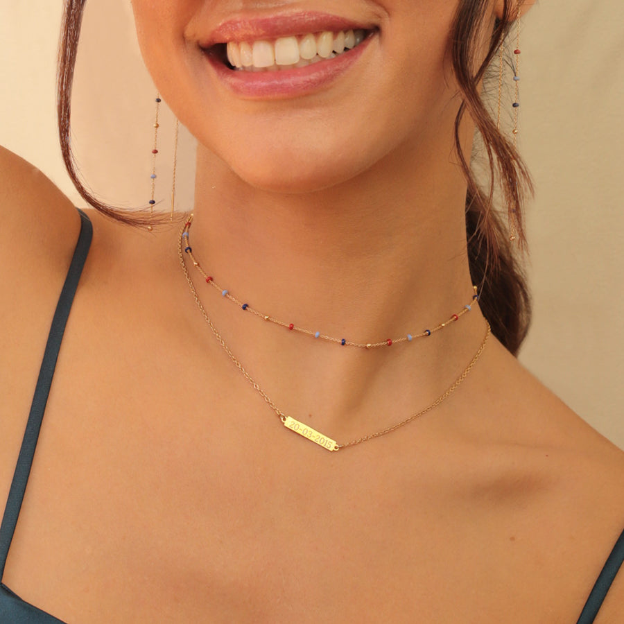 Collar Bolitas Esmalte