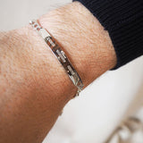 Pulsera Fígaro en plata 6mm