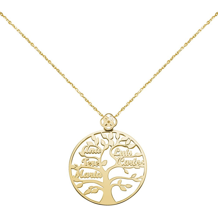 Collar Árbol de Vida de Oro 18K Personalizado