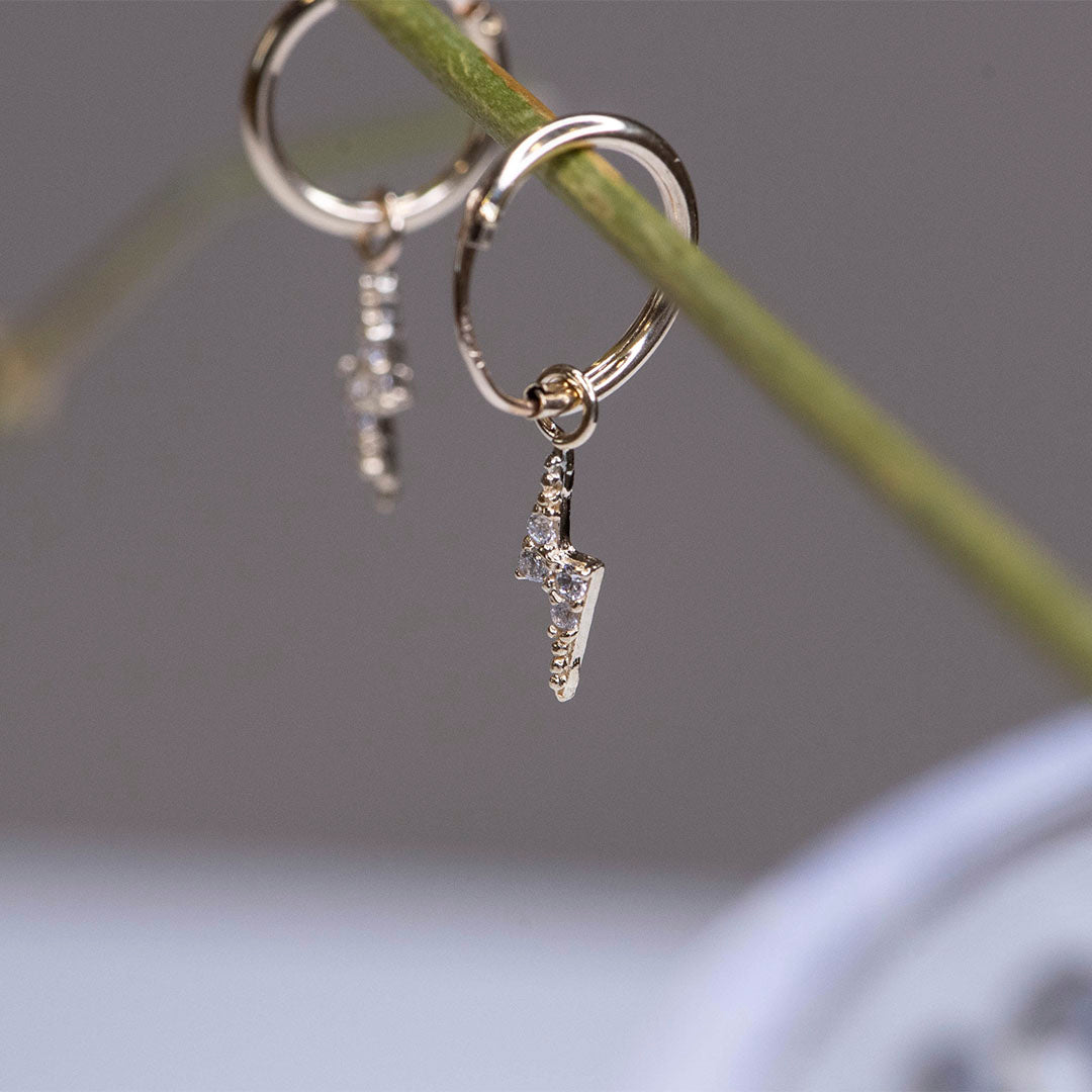 Aretes Aro Rayo Oro