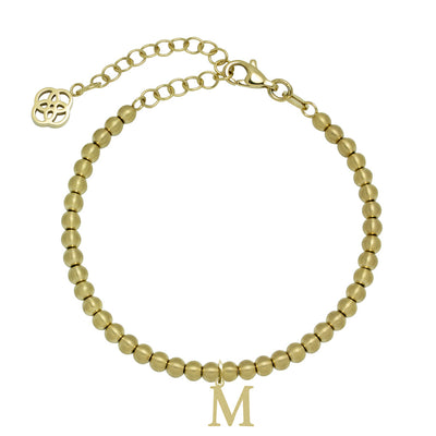 Pulsera de Acero con Inicial Grabada
